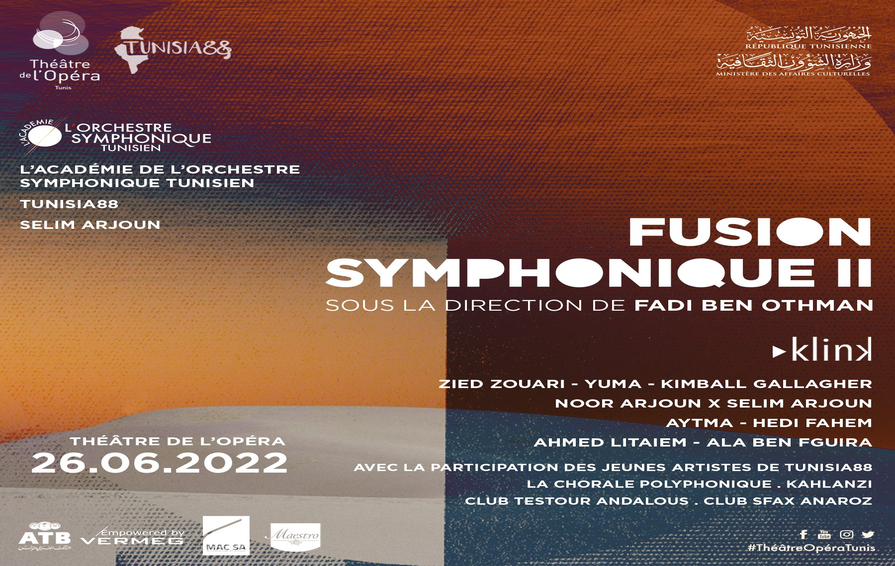 KLINK Co-produit le spectacle Fusion symphonique en partenariat avec le Théâtre de l’Opéra et Tunisia88